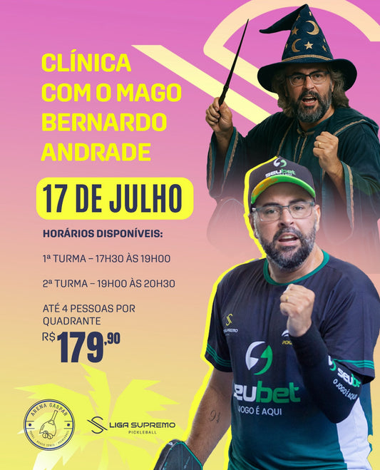 Clínica Bernardo Andrade - 17:30h às 19:00h
